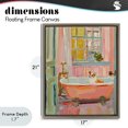 thumbnail image 4 of Stupell Industries Eclectic Corgi in Bathtub Brown Floating Frame Canvas Art, 17 x 21, by The Prints Vibe, 4 of 8