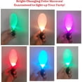 thumbnail image 4 of LED Light-Up Color Changing Maracas (7") Plastic. 6 Patterns Blinking Flashing Color Maracas. Flashy Noise Makers. DJ Promo Party Favor. (Six Color Changing Maracas), 4 of 8