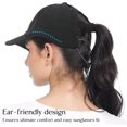 thumbnail image 3 of Gorro deportivo para mujer con agujero para cola de caballo, gorra de béisbol transpirable y plegable, 3 of 4
