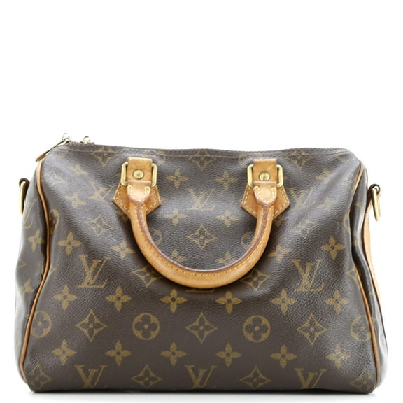 Pre-Owned Speedy Bandouliere Bag Monogram Canvas 25 By Rebag