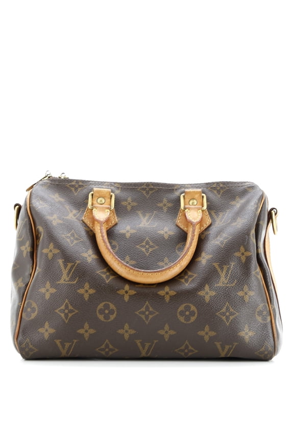 Pre-Owned Speedy Bandouliere Bag Monogram Canvas 25 By Rebag