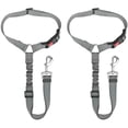 thumbnail image 1 of Ceinture de Sécurité pour Chien, Lot de 2 Ceinture de Sécurité pour Animal de Compagnie pour Voiture Appui-Tête Retenue Réglable Ceinture de Sécurité pour Chiot, 1 of 4
