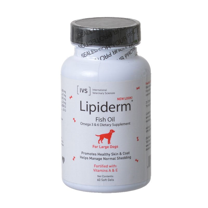 IVS Lipiderm Fish Oil Soft Gels for Large Dogs 60 Count