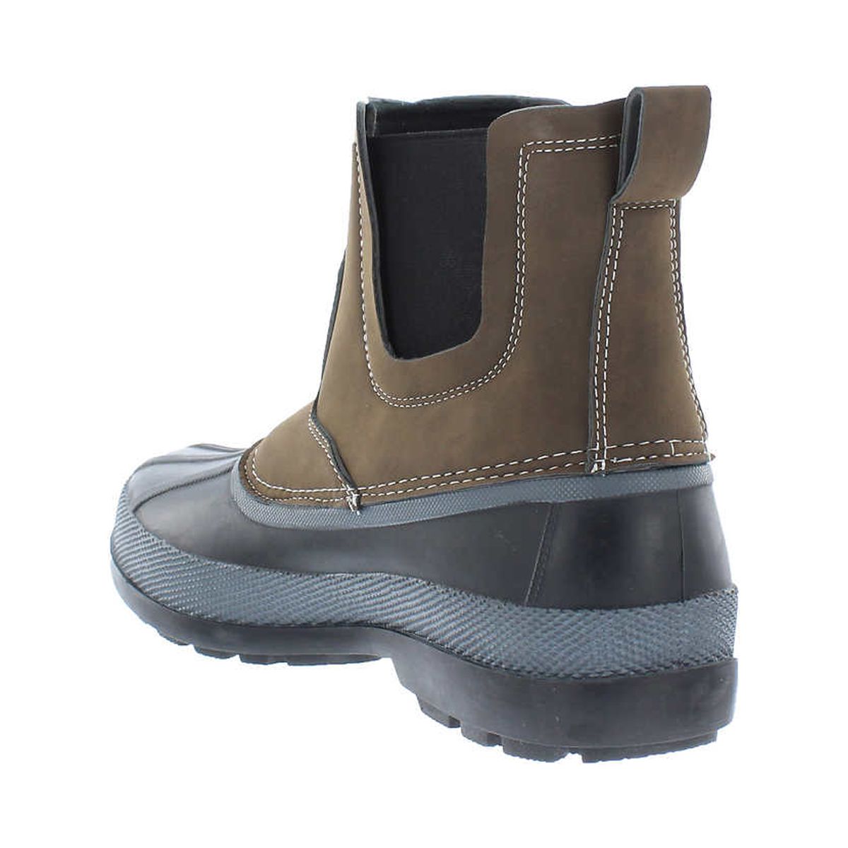 brown black duck boots