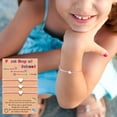thumbnail image 3 of 3PCS Back To School Season Stainless Steel Bracelets Hollowed Out Set With Card Rope Woven Bracelets, 3 of 8