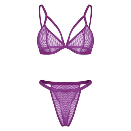 

Lingerie for Women Fashion Love Lace Underwear Sleepwear Steel Ring Pajamas