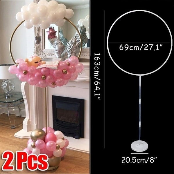 Plastic Balloon Arch Column Stand with Base Kits Wedding Birthday Party Decor 