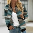thumbnail image 2 of Babysbule 2023 Winter Coats for Women Women's Casual Fashion Printed Pocket Zippered Coat, 2 of 5
