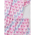 thumbnail image 6 of Angala 2 Piece Outfits For Girls Collared Short Sleeve Butterfly Print Sleepwear With Shorts Set Girls Autumn Daily Wear Clothes, 6 of 8
