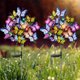 thumbnail image 5 of Luces solares LED para jardín con estaca, luces decorativas exteriores con diseño de mariposa colorida, alimentadas por energía solar, iluminación automática de anochecer a amanecer., 5 of 9