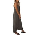 thumbnail image 3 of STARVNC Women V Neck Sleeveless With Pockets Wide Leg Jumpsuit, 3 of 5