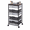 Gray, variant on KK KINGRACK Storage Rolling Drawer Cart, Drawer Organizer with 8 Drawers and Wooden Tabletop, Metal & Plastic, White