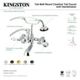 thumbnail image 2 of Kingston Brass Wall-Mount Clawfoot Tub Faucets With Polished Chrome AE54T1, 2 of 7