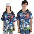 thumbnail image 4 of Happy New Year Maltese Family Cheer Winter Midnight Firework All Over Print 3D Baseball Shirt Maltese Dog Lover Gifts Idea Softball Sport - 02025, 4 of 6