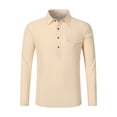 thumbnail image 4 of Hulanddfd Long Sleeve Polo with Pocket, Casual, Men's, 4 of 7