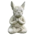 thumbnail image 1 of Estatua de Bulldog de meditación adornos de resina impermeable regalo de Navidad decoración de jardín Sywqhk Libre de BPA, 1 of 3