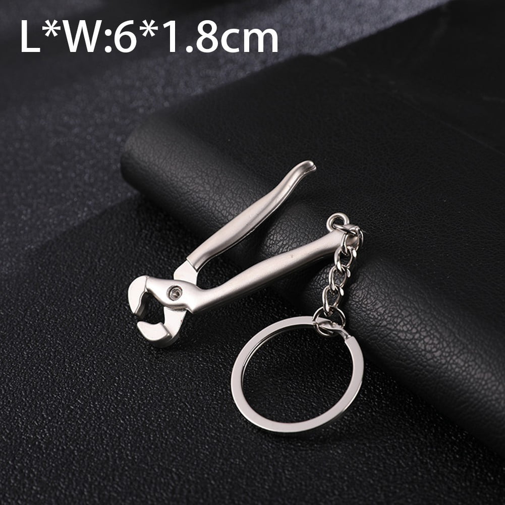 Cute Mini adjustable Wrench Car Key Ring Chain 3D Keyfob Keychain Keyring Gift