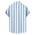 thumbnail image 4 of CHUMUD Men's Beach Shirt Short Sleeve Casual Striped Top Summer Vacation Fashion Tee (Avail for Big & Tall), 4 of 7