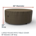 thumbnail image 3 of Budge Large Black and Tan Patio Round Table Cover, StormBlock Hillside, 3 of 10