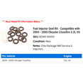 thumbnail image 2 of Fuel Injector Seal Kit - Compatible with 2004 - 2005 Chrysler Crossfire 3.2L V6, 2 of 2