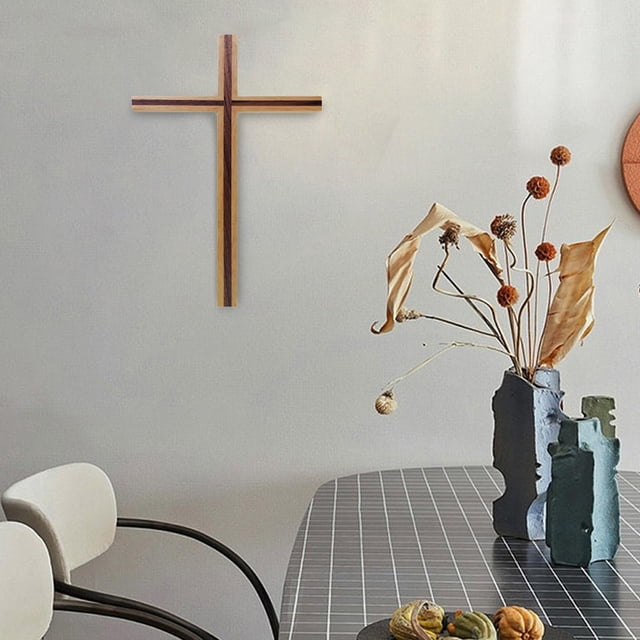 Iglesia Cruz Jesús Adoración cristiana Madera cristiana Colgante de pared religioso Crucifijo Estatuilla Estante decorativo Dormitorio Pascua Acción perfecl Cruz para colgar en la pared