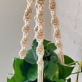 thumbnail image 2 of PILLOWPIA Trina Macrame Plant Hanger, Iron – 100% Cotton Rope, 55" Length, Holds Up to 10" Planter, 1-Pack Indoor/Outdoor Hanging Holder, 2 of 9