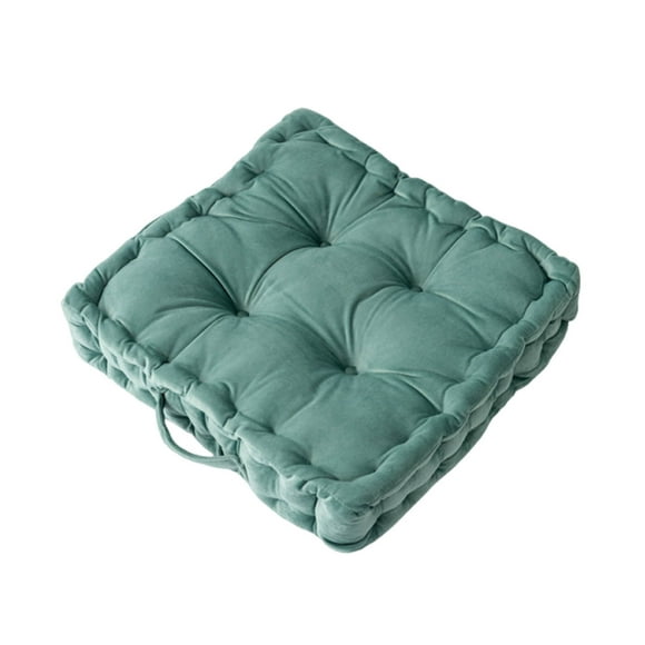 Usloyux Thick Floor Cushion, Large Floor Pillow Seat with Sturdy Leather Handles for Easy Transport, Ergonomic Tatami Mat for Office Sofa Bedroom Living Room, Pressure Relief Support for Hips Back