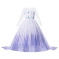 thumbnail image 4 of Vestido de reina de la nieve para niñas, Vestidos de princesa Elsa, disfraces de fantasía para niños, cumpleaños, carnaval, fiesta de disfraces, 2024, 4 of 5