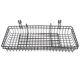thumbnail image 5 of cestas de almacenamiento de alambre de metal para colgar en la pared, organizador de pared con rejilla negra, estante de malla de alambre para cocina y sala de estar, 5 of 7