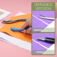 thumbnail image 4 of Uxcell 3Pack Cortador de papel de regalo, herramienta de corte deslizante segura para papel de regalo, vinilo, ventana, regalos de Navidad, elaboración, azul, 4 of 6