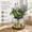 Vase+greenery+light+lavender, variant on Rustic Farmhouse Table Centerpiece with Artificial Eucalyptus & Fairy Lights, Glass Vase in Metal Lantern Frame, Battery Operated Ambient Decor for Home and Kitchen, 13.4" Tall