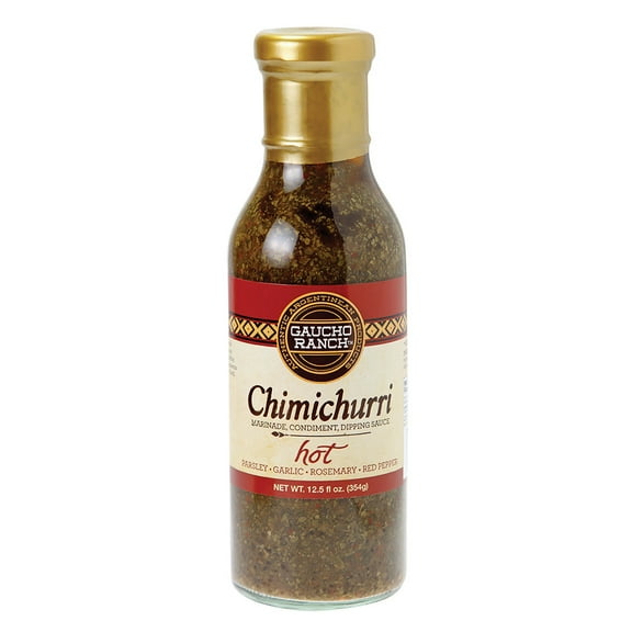 Pack of 6, Gaucho Ranch Hot Chimichurri Sauce, 12.5 oz