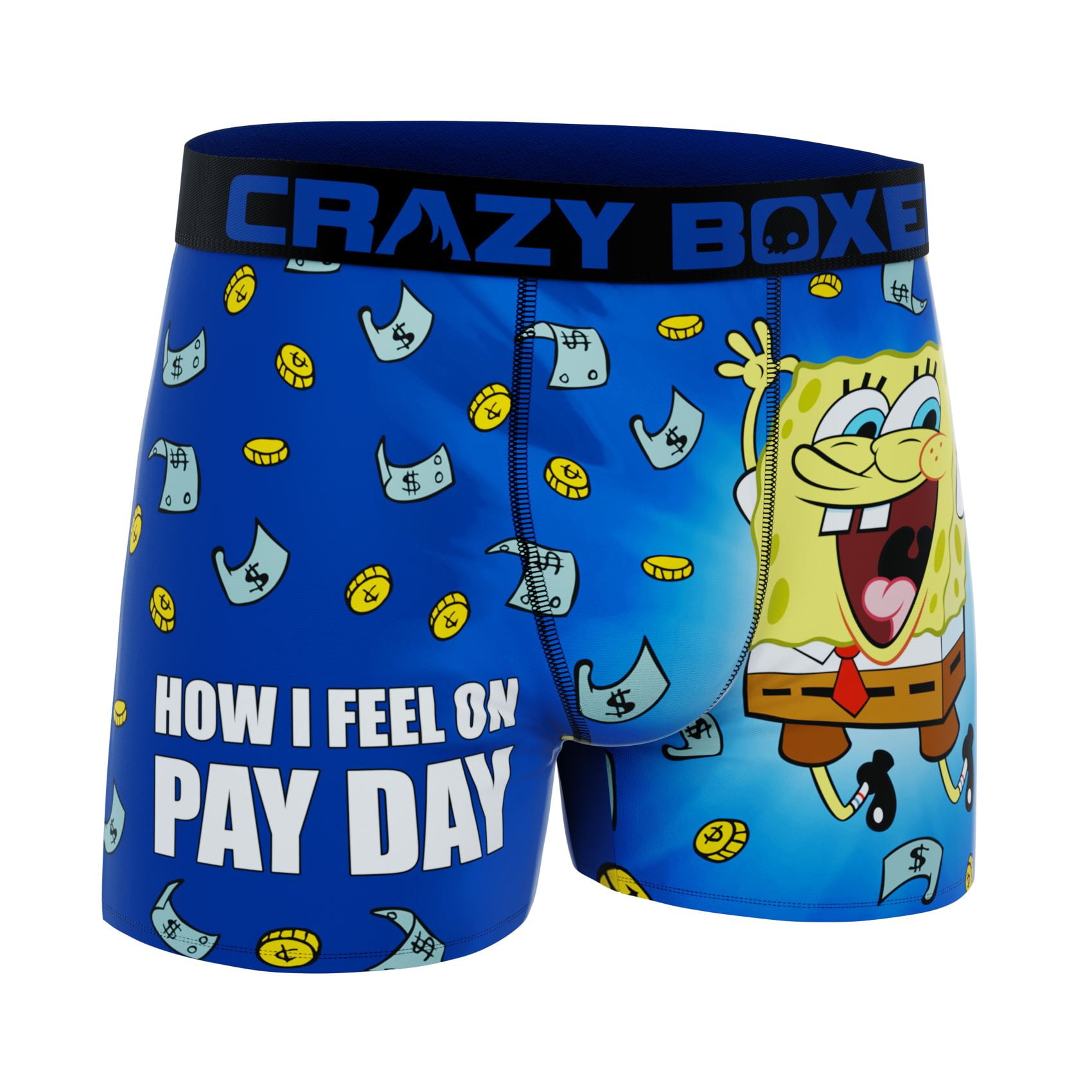 CRAZYBOXER Men's Underwear Spongebob Squarepants Perfect fit Resistant Boxer  Brief Original 