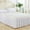 White, variant on Bed Skirt Wrap Around Elastic Ruffles With Elastic Belt, Easy to Put On, Wrinkle Free Bedskirt Dust Ruffles, Frame Cover For Queen, King Beds