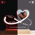 thumbnail image 2 of Custom Photo Infinity Heart - Anniversary, Loving Gift For Couples, Spouse,, 2 of 3