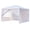 White/4 SideWalls, variant on 10' x 10' Outdoor Canopy Gazebo White Party Wedding Tent,Portable Waterproof Outdoor Events Sunshade Shelter Canopy Gazebo (White/Without Sidewalls)