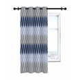 thumbnail image 7 of Blue Navy Grey Thermal Insulated Blackout Curtains for Bedroom 63 Length Geometric Medieval Room Darkening Curtain 1 Panel Grommet Window Curtain Drape for Living Room Nursery Room, 7 of 7