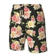 thumbnail image 5 of Naloa Rose Flowers Men's Beach Shorts, Surfing shorts, Swim trunks, Quick Dry Swim Trunks for Surfing Beach Fun - XX-Large, 5 of 9