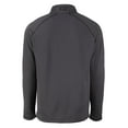 thumbnail image 3 of Men's Cutter & Buck  Heather Black Cleveland Browns Peshastin Eco Fleece Recycled Half-Zip Pullover, 3 of 3
