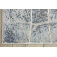 thumbnail image 3 of Nourison Somerset Nature Alfombra de área plateada/azul de 2 pies x 2 pies 9 pulgadas, fácil limpieza, no se desprende, cama, sala de estar, comedor, cocina (2 x 3), 3 of 5
