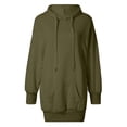 thumbnail image 5 of Tqcoqu Women's Oversized Hoodie Dress,Lightweight Drawstring Long Sleeve Hoodie Dress with Large Pocket, 5 of 8