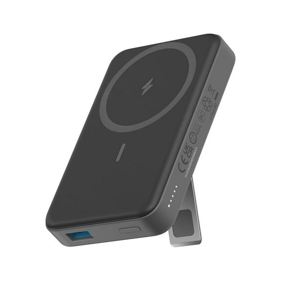 Batería Magnética Anker Negra Cargador Inalámbrico Plegable 10000 mAh para iPhone 14/13 Series