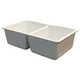 thumbnail image 2 of Transolid  Aversa Granite 32-in Undermount Kitchen Sink White, 2 of 3