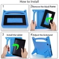 thumbnail image 4 of Epicgadget Kids Case for New iPad Air (5th and 4th Gen) 10.9" - Lightweight Shockproof Handle with Stand Kid-Proof Case Cover for Apple iPad Air 5 (2022) / iPad Air 4 (2020) 10.9 Inch (Blue), 4 of 5