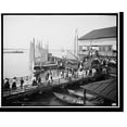 thumbnail image 2 of Historic Framed Print, Pier at the inlet, Atlantic City, N.J., 17-7/8" x 21-7/8", 2 of 9