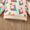 thumbnail image 4 of Gubotare Baby Christmas Outfit Boy Romper Baby Long Sleeve Sweatshirt and Pant Set Toddler Winter Baby Boy Girl Clothes 2-Piece Outfits 3 6 Months (Beige,3-6 Months), 4 of 7