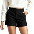 thumbnail image 2 of YanHoo Shorts de Golf pour Femmes Taille Haute Extensibles Shorts Courts Décontractés de Travail Plein Air Randonnée avec Poches, 2 of 8