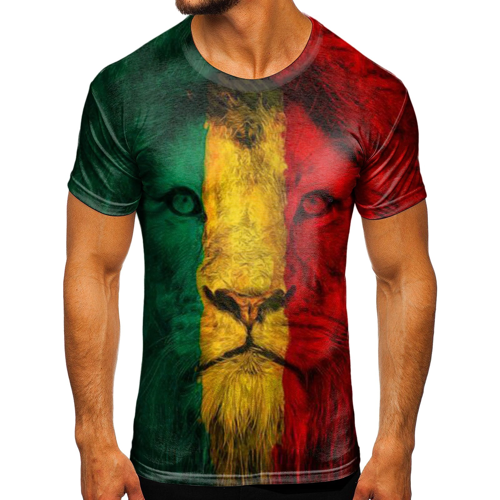 ZHAGHMIN Tight Neck T Shirts Men Mens Relaxed Fit Short Sleeve T Shirt