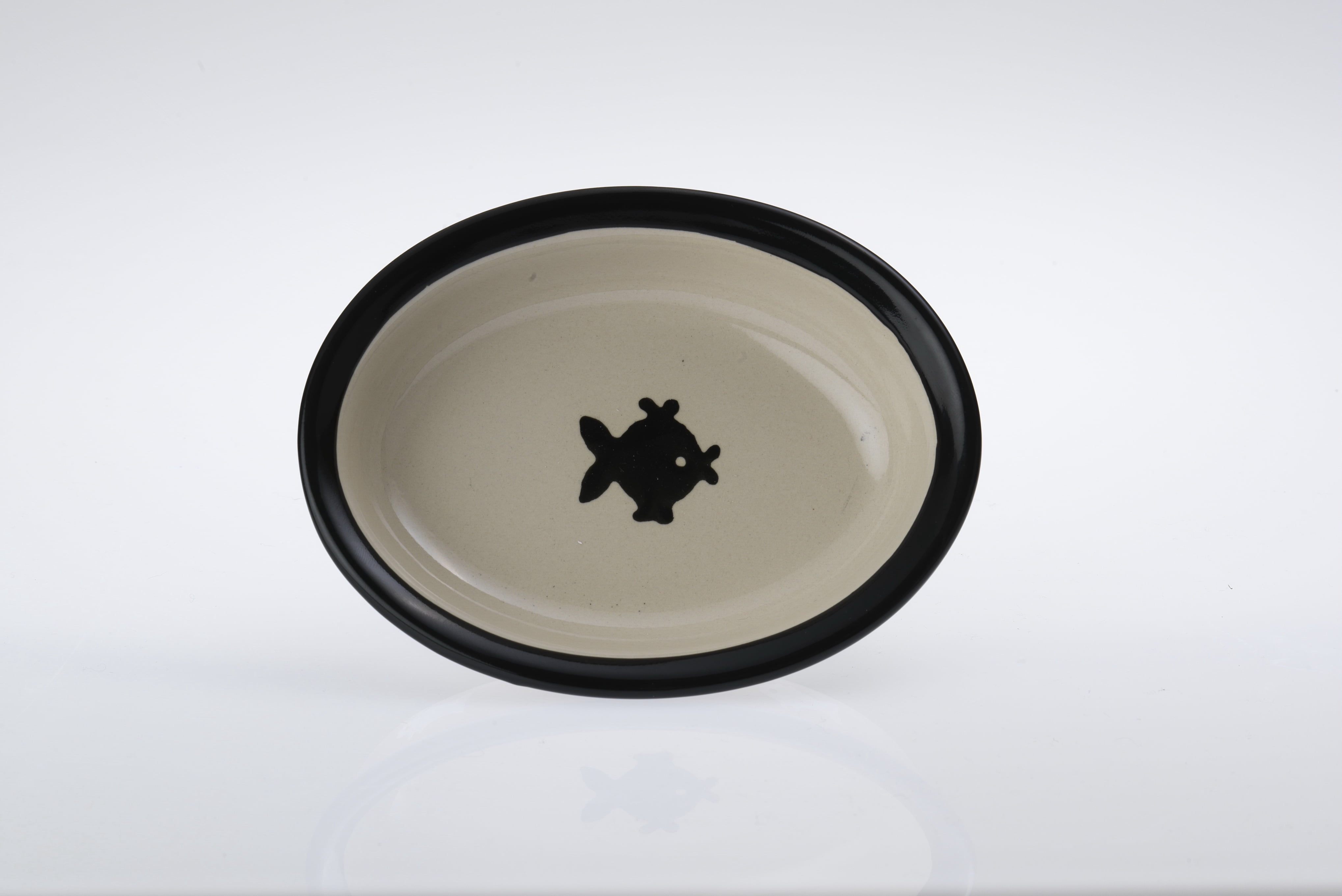 PetRageous Designs Pet Bowl, Black, 6.25 "