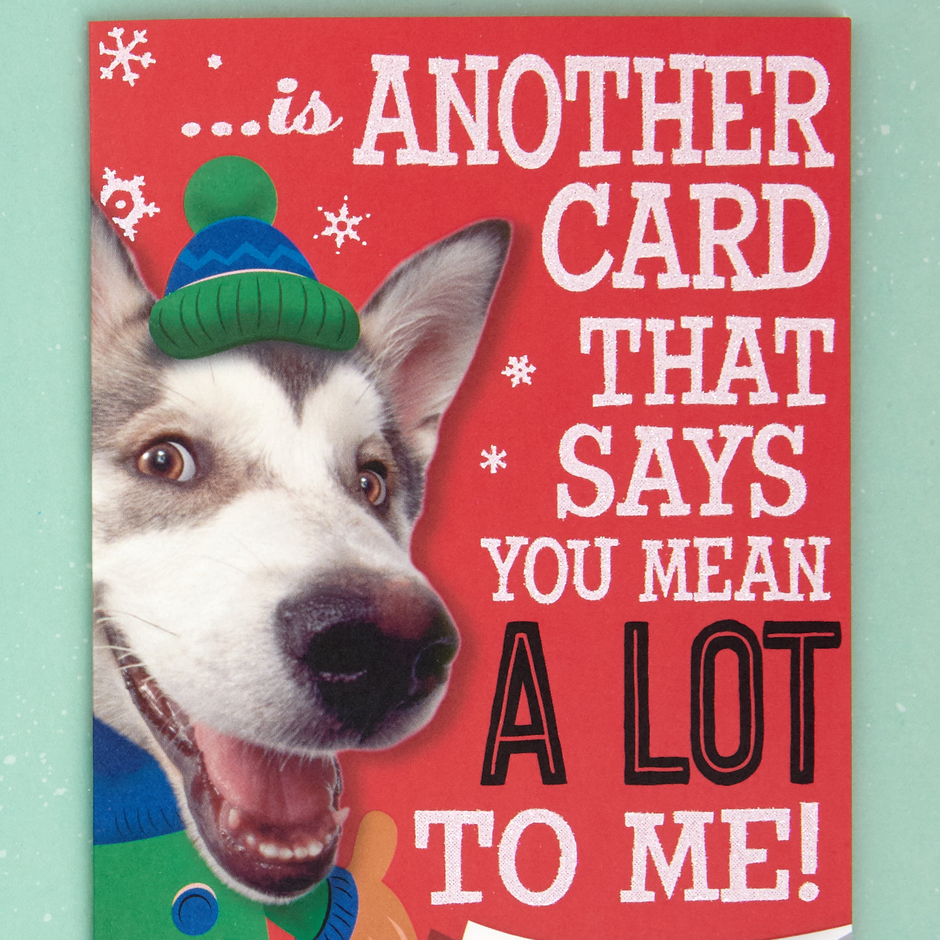 Hallmark Pop-up Christmas Greeting Card (Cute Dog Heartfelt Hug)